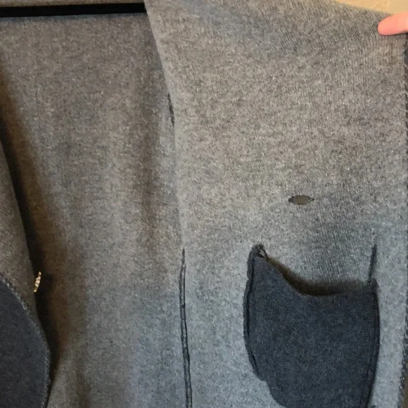 WHBM wool blend jacket lagenlook cardigan bohemian oversized witchycore - Picture 6 of 7